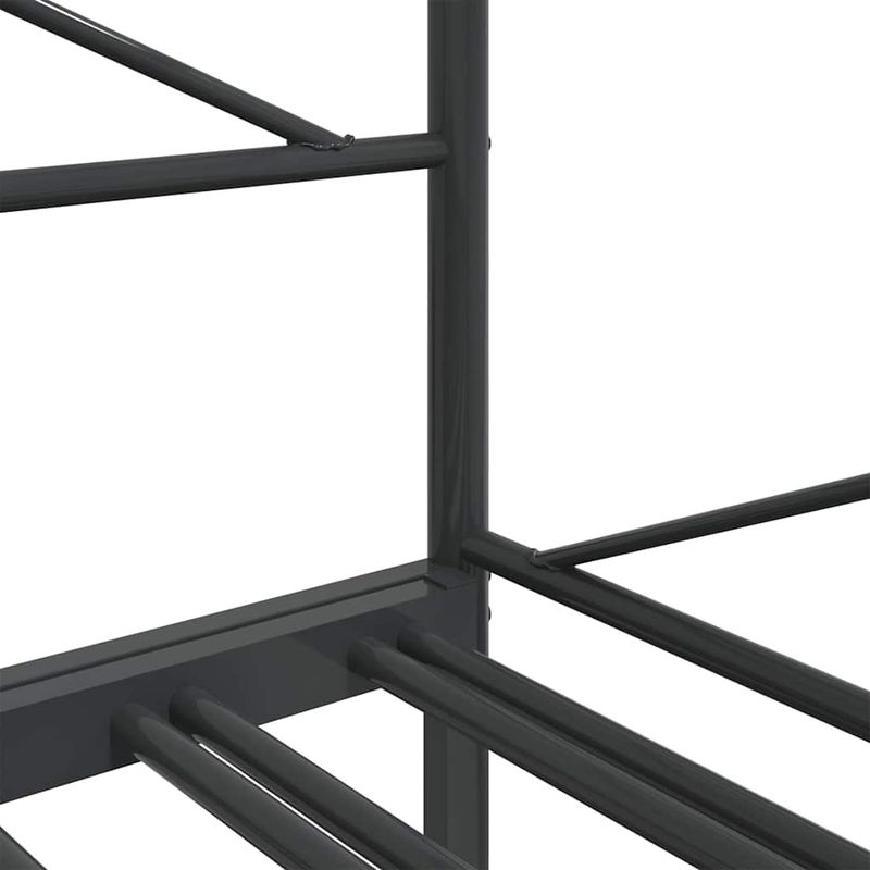 Casa si Gradina - Mobilier - Paturi si accesorii - Paturi - Pat de zi cu sufer fara saltea Negru 100x190 cm Otel - Infinity.ro