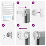 Casa si Gradina - Textile si covoare - Rulouri si jaluzele - Jaluzea tip zebra alb latime tesatura 160,9 cm poliester, mărime 165x100 cm - Infinity.ro