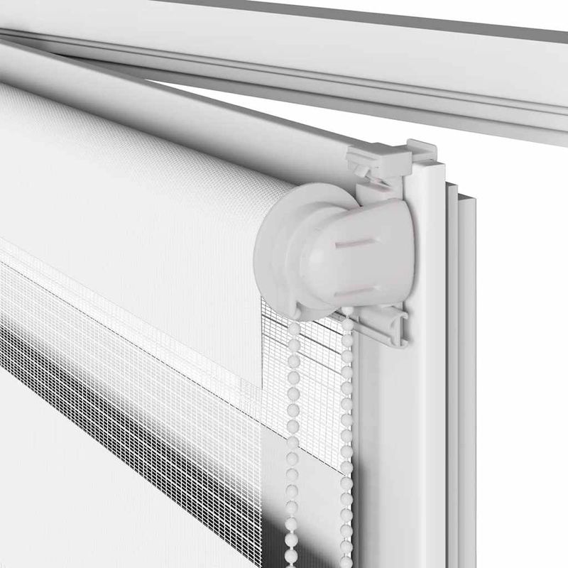 Casa si Gradina - Textile si covoare - Rulouri si jaluzele - Jaluzea tip zebra alb latime tesatura 160,9 cm poliester, mărime 165x100 cm - Infinity.ro