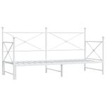 Casa si Gradina - Mobilier - Paturi si accesorii - Paturi - Pat de zi cu suvit fara saltea Alb 90x190 cm Otel - Infinity.ro