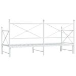 Casa si Gradina - Mobilier - Paturi si accesorii - Paturi - Pat de zi cu suvit fara saltea Alb 90x190 cm Otel - Infinity.ro
