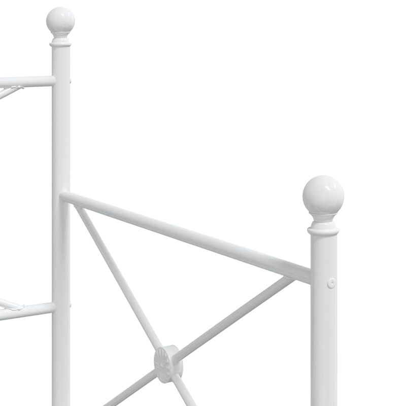 Casa si Gradina - Mobilier - Paturi si accesorii - Paturi - Pat de zi cu suvit fara saltea Alb 90x190 cm Otel - Infinity.ro
