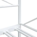 Casa si Gradina - Mobilier - Paturi si accesorii - Paturi - Pat de zi cu suvit fara saltea Alb 90x190 cm Otel - Infinity.ro