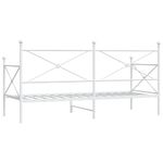 Casa si Gradina - Mobilier - Paturi si accesorii - Paturi - Pat de zi fara saltea Alb 90x190 cm Otel - Infinity.ro