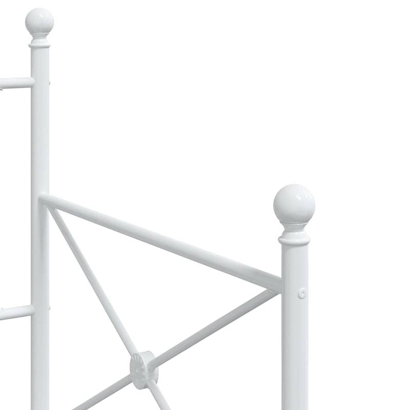Casa si Gradina - Mobilier - Paturi si accesorii - Paturi - Pat de zi fara saltea Alb 90x190 cm Otel - Infinity.ro