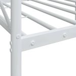 Casa si Gradina - Mobilier - Paturi si accesorii - Paturi - Pat de zi fara saltea Alb 90x190 cm Otel - Infinity.ro