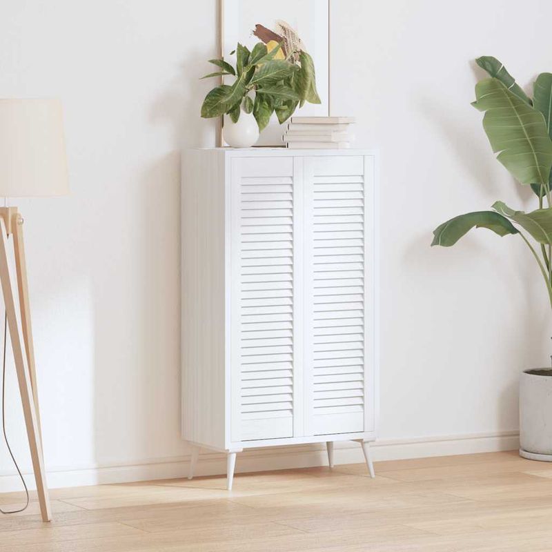 Casa si Gradina - Mobilier - Dulapuri si sifoniere - Dulapuri - Usi de dulap design cu perioare 2 buc Alb 99x29,5 cm - Infinity.ro