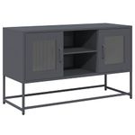 Casa si Gradina - Mobilier - Comode si corpuri - Comode - Dulap TV, antracit, 100,5x39x60,5 cm, otel - Infinity.ro
