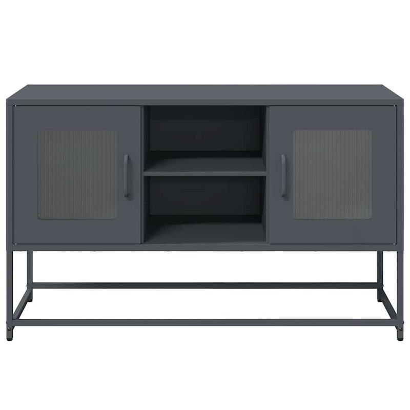 Casa si Gradina - Mobilier - Comode si corpuri - Comode - Dulap TV, antracit, 100,5x39x60,5 cm, otel - Infinity.ro