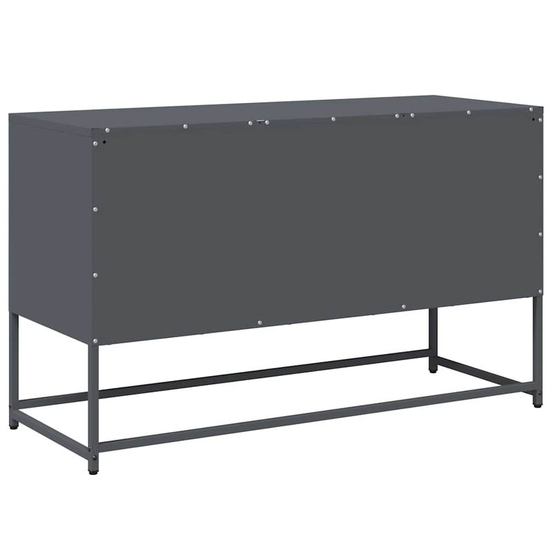 Casa si Gradina - Mobilier - Comode si corpuri - Comode - Dulap TV, antracit, 100,5x39x60,5 cm, otel - Infinity.ro