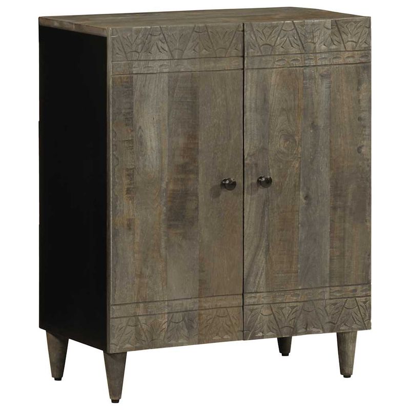 Casa si Gradina - Mobilier - Dulapuri si sifoniere - Dulapuri - Bufete 3 piese gri deschis 60x33,5x75 cm lemn masiv de mango - Infinity.ro