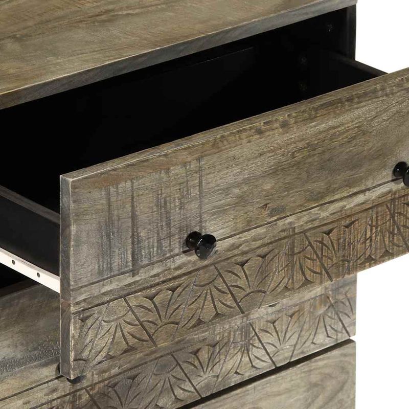 Casa si Gradina - Mobilier - Dulapuri si sifoniere - Dulapuri - Bufete 3 piese gri deschis 60x33,5x75 cm lemn masiv de mango - Infinity.ro