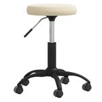 Casa si Gradina - Mobilier - Scaune si fotolii - Scaune - Scaun pivotant de birou catifea crem - Infinity.ro