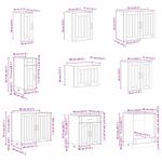 Casa si Gradina - Mobilier - Comode si corpuri - Corpuri bucatarie - Set dulap de bucatarie 14 piese „Lucca” alb lucios Lemn - Infinity.ro