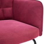 Casa si Gradina - Gradina si terasa - Balansoare si hamace - Balansoare - Scaun balansoar cu scaun Wine Red Velvet - Infinity.ro