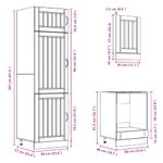Casa si Gradina - Mobilier - Comode si corpuri - Corpuri bucatarie - Set dulap de bucatarie 7 piese „Kalmar” stejar artizanal lemn - Infinity.ro