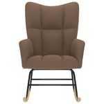 Casa si Gradina - Gradina si terasa - Balansoare si hamace - Balansoare - Scaun balansoar, maro, material textil - Infinity.ro