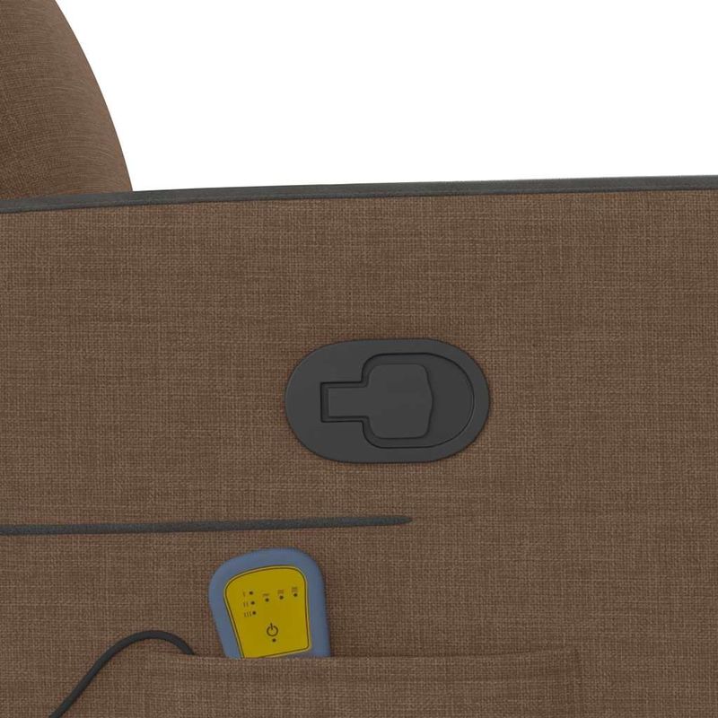 Ingrijire personala si Cosmetice - Sanatate si wellness - Articole wellness - Fotolii de masaj - Fotoliu de masaj rabatabil, maro, material textil - Infinity.ro