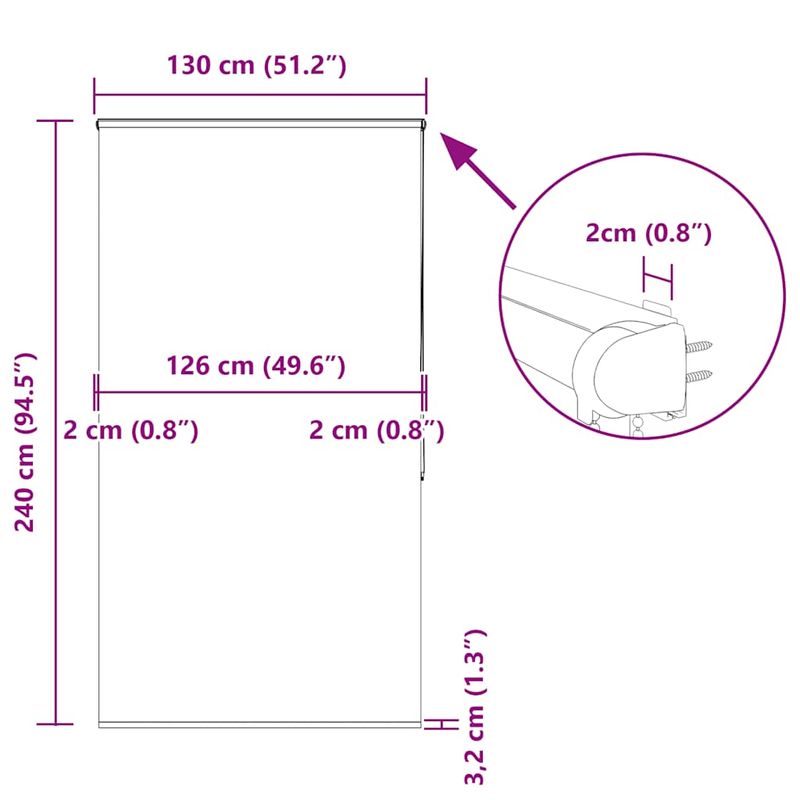 Casa si Gradina - Textile si covoare - Rulouri si jaluzele - Jaluza cu role de dus cu caseta 130x240cm latime material 126cm, cuvinte colorate - Infinity.ro