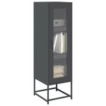 Casa si Gradina - Mobilier - Comode si corpuri - Corpuri bucatarie - Dulap inalt, antracit, 36x39x123 cm, otel laminat la rece - Infinity.ro
