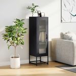 Casa si Gradina - Mobilier - Comode si corpuri - Corpuri bucatarie - Dulap inalt, antracit, 36x39x123 cm, otel laminat la rece - Infinity.ro