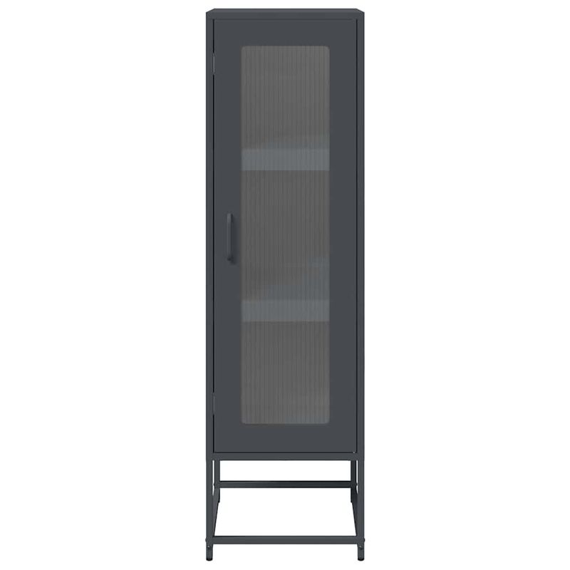 Casa si Gradina - Mobilier - Comode si corpuri - Corpuri bucatarie - Dulap inalt, antracit, 36x39x123 cm, otel laminat la rece - Infinity.ro