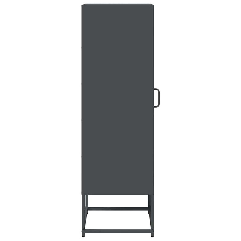 Casa si Gradina - Mobilier - Comode si corpuri - Corpuri bucatarie - Dulap inalt, antracit, 36x39x123 cm, otel laminat la rece - Infinity.ro