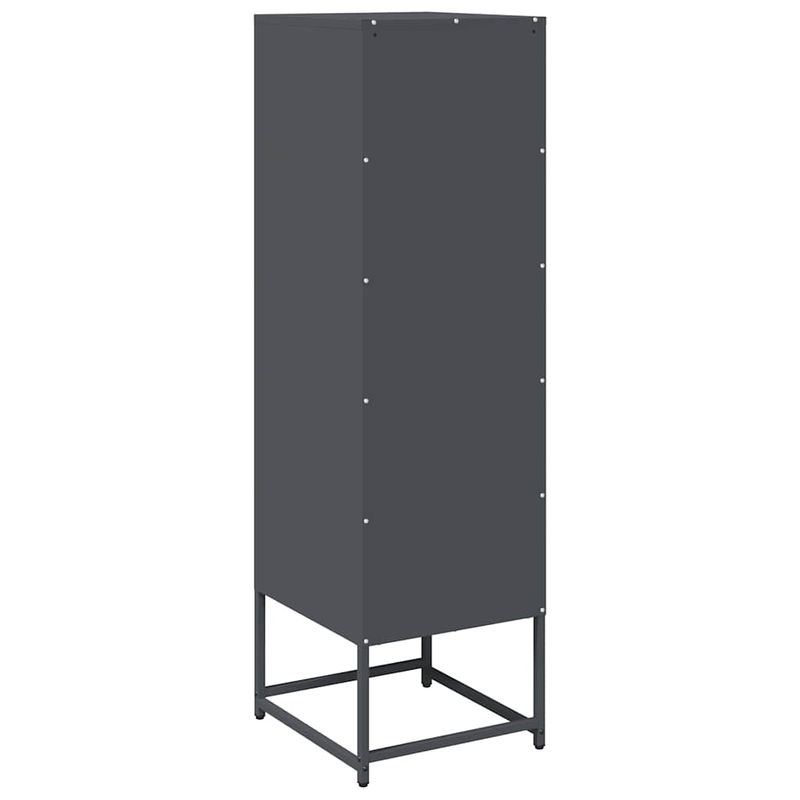 Casa si Gradina - Mobilier - Comode si corpuri - Corpuri bucatarie - Dulap inalt, antracit, 36x39x123 cm, otel laminat la rece - Infinity.ro