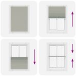 Casa si Gradina - Textile si covoare - Rulouri si jaluzele - Jaluza plisata gri deschis 95x150 cm Latime tesatura 94,4cm - Infinity.ro