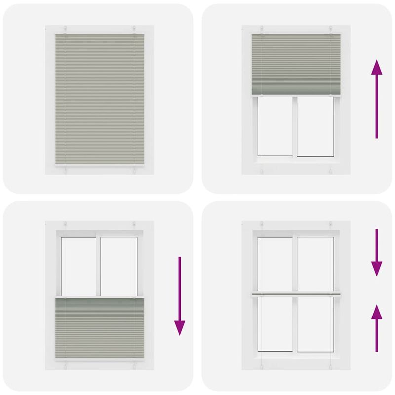 Casa si Gradina - Textile si covoare - Rulouri si jaluzele - Jaluza plisata gri deschis 95x150 cm Latime tesatura 94,4cm - Infinity.ro