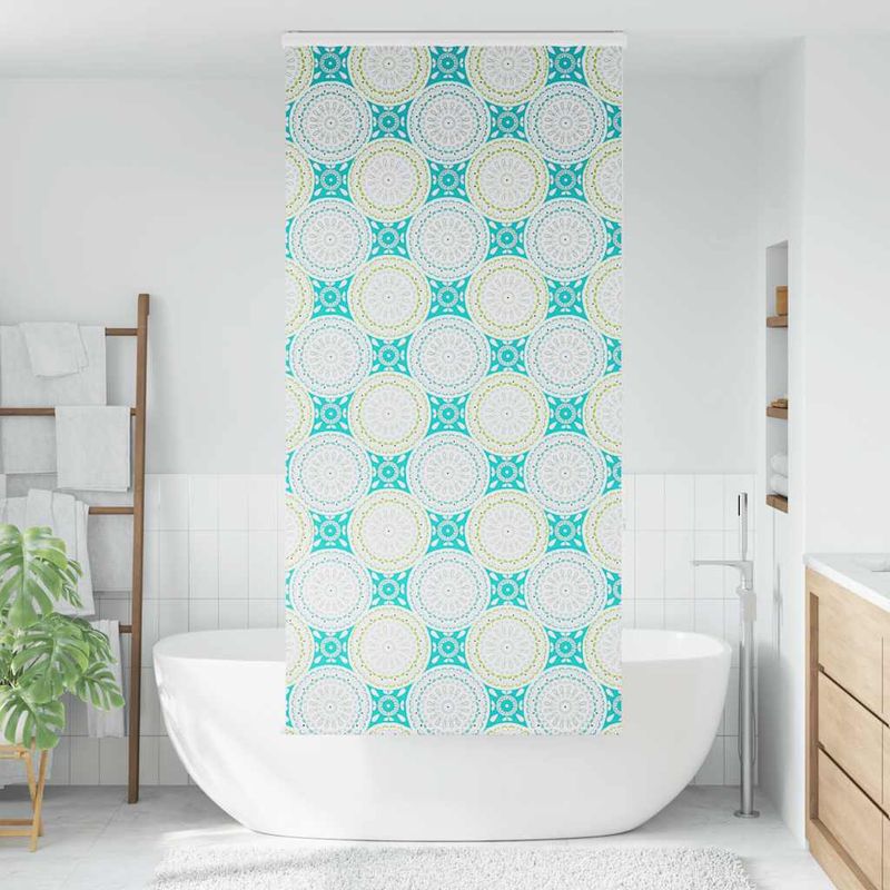 Casa si Gradina - Textile si covoare - Rulouri si jaluzele - Jaluza cu role de dus cu caseta 90x240 cm latime material 86 cm, ornament - Infinity.ro