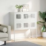 Casa si Gradina - Mobilier - Comode si corpuri - Comode - Dulap, alb, 100,5x39x107 cm, otel laminat la rece - Infinity.ro
