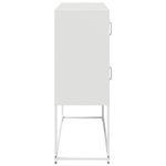Casa si Gradina - Mobilier - Comode si corpuri - Comode - Dulap, alb, 100,5x39x107 cm, otel laminat la rece - Infinity.ro