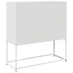 Casa si Gradina - Mobilier - Comode si corpuri - Comode - Dulap, alb, 100,5x39x107 cm, otel laminat la rece - Infinity.ro
