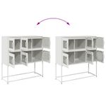Casa si Gradina - Mobilier - Comode si corpuri - Comode - Dulap, alb, 100,5x39x107 cm, otel laminat la rece - Infinity.ro