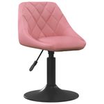 Casa si Gradina - Mobilier - Scaune si fotolii - Scaune - Scaune de bucatarie pivotante, 2 buc., roz, catifea - Infinity.ro