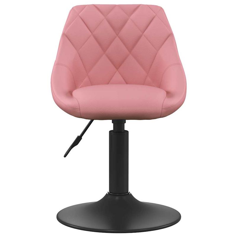 Casa si Gradina - Mobilier - Scaune si fotolii - Scaune - Scaune de bucatarie pivotante, 2 buc., roz, catifea - Infinity.ro