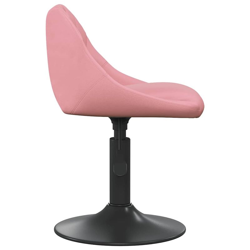 Casa si Gradina - Mobilier - Scaune si fotolii - Scaune - Scaune de bucatarie pivotante, 2 buc., roz, catifea - Infinity.ro