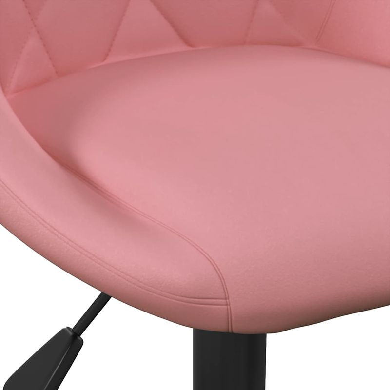 Casa si Gradina - Mobilier - Scaune si fotolii - Scaune - Scaune de bucatarie pivotante, 2 buc., roz, catifea - Infinity.ro