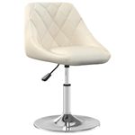 Casa si Gradina - Mobilier - Scaune si fotolii - Scaune - Scaune de bucatarie pivotante, 2 buc., crem, catifea - Infinity.ro