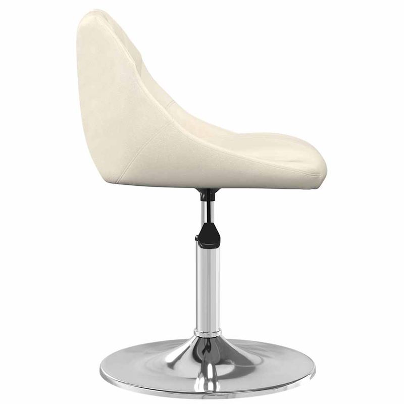 Casa si Gradina - Mobilier - Scaune si fotolii - Scaune - Scaune de bucatarie pivotante, 2 buc., crem, catifea - Infinity.ro