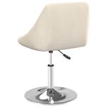 Casa si Gradina - Mobilier - Scaune si fotolii - Scaune - Scaune de bucatarie pivotante, 2 buc., crem, catifea - Infinity.ro