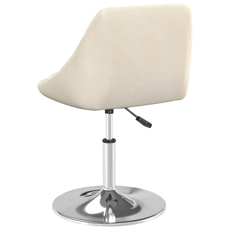 Casa si Gradina - Mobilier - Scaune si fotolii - Scaune - Scaune de bucatarie pivotante, 2 buc., crem, catifea - Infinity.ro