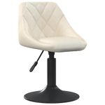 Casa si Gradina - Mobilier - Scaune si fotolii - Scaune - Scaune de bucatarie pivotante, 2 buc., crem, catifea - Infinity.ro