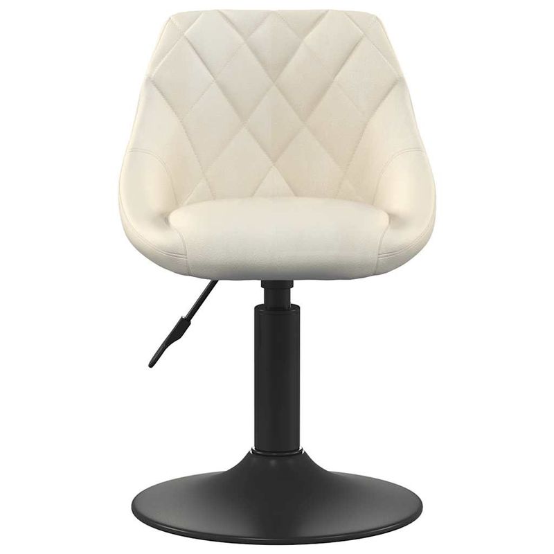 Casa si Gradina - Mobilier - Scaune si fotolii - Scaune - Scaune de bucatarie pivotante, 2 buc., crem, catifea - Infinity.ro