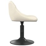 Casa si Gradina - Mobilier - Scaune si fotolii - Scaune - Scaune de bucatarie pivotante, 2 buc., crem, catifea - Infinity.ro
