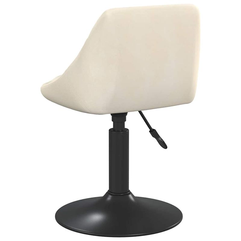 Casa si Gradina - Mobilier - Scaune si fotolii - Scaune - Scaune de bucatarie pivotante, 2 buc., crem, catifea - Infinity.ro