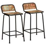 Casa si Gradina - Mobilier - Scaune si fotolii - Scaune - Scaune de bar 2 buc 46x35,5x80 cm lemn masiv recuperat - Infinity.ro