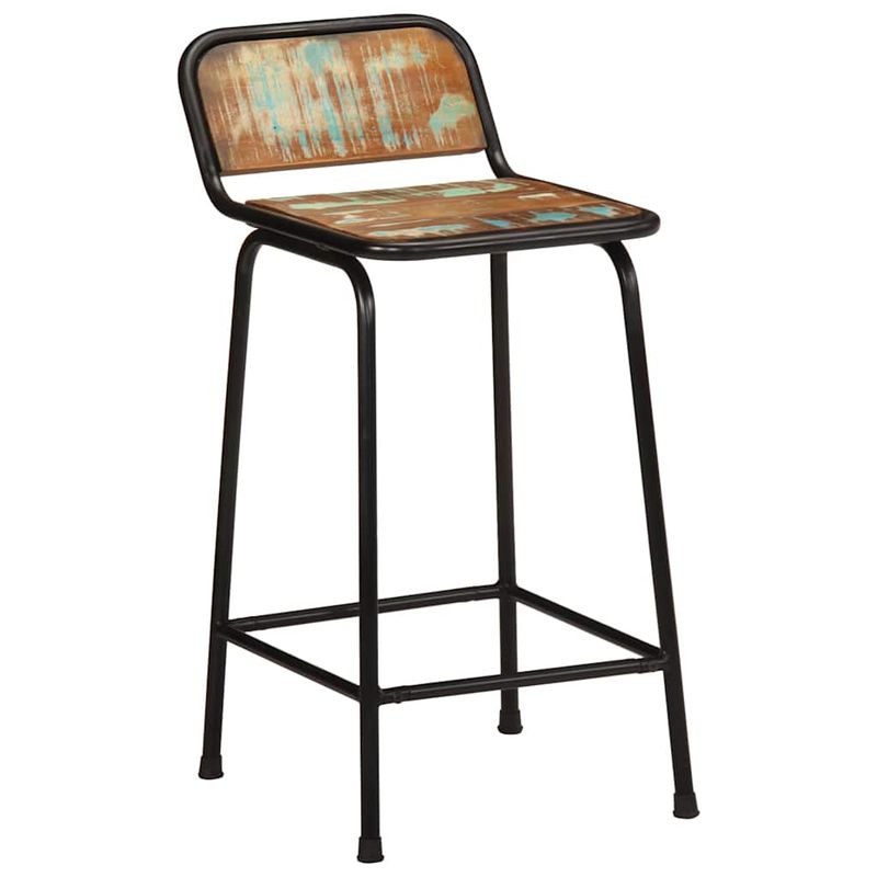 Casa si Gradina - Mobilier - Scaune si fotolii - Scaune - Scaune de bar 2 buc 46x35,5x80 cm lemn masiv recuperat - Infinity.ro