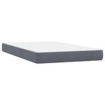 Casa si Gradina - Mobilier - Paturi si accesorii - Paturi - Pat box spring cu saltea, gri inchis, 120x220 cm, catifea - Infinity.ro